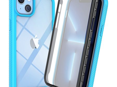 For iPhone 14 Plus 6.7 inch 3-in-1 Full Coverage Phone Case PC + TPU Protective Cover with PET Screen Protector Online now