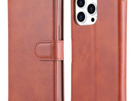 AZNS Wallet Design Magnetic Closure Anti-Fall Shockproof Leather Phone Cover Stand Case for iPhone 13 Pro 6.1 inch For Discount