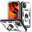 Well-Protected Camera Slider Design 3-in-1 TPU + PC + Metal Phone Cover with Card Slot for iPhone 13 mini 5.4 inch Supply