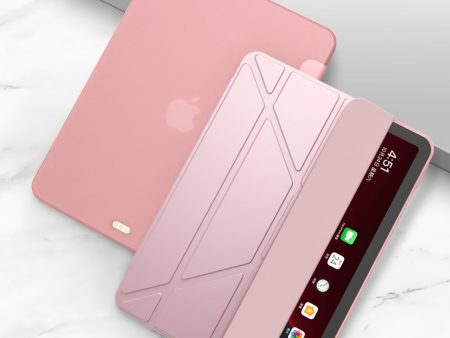 Tri-fold Stand TPU + Leather Tablet Cover Smart Wake Sleep for iPad Pro 11-inch (2018) Air (2020) Air (2022) Online Sale