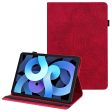 Flower Pattern Leather Tablet Stand Cover with Auto Wake Sleep Function and Card Holder for iPad Air (2020) Air (2022) Sale