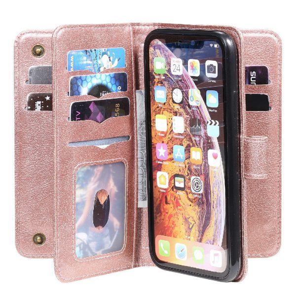 KT Multi-functional Series-1 10 Card Slots Wallet Leather Case Phone Protective Shell Cover with Stand for iPhone XR 6.1 inch Sale