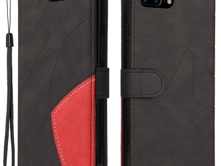 KT Leather Series-1 Shockproof Two-Tone Splicing PU Leather Flip Wallet Stand Case with Magnetic Strap for iPhone 7 Plus 5.5 inch   8 Plus 5.5 inch on Sale