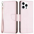 BF Leather Case Series-3 for iPhone 14 Pro 6.1 inch Wear-resistant Anti-fall Solid Color Litchi Texture PU Leather Full Covering Cellphone Case Stand Wallet with Strap Online