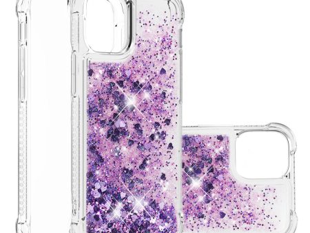 Drop-proof Glitter Sequins Moving Quicksand TPU Phone Case for iPhone 13 mini 5.4 inch Supply