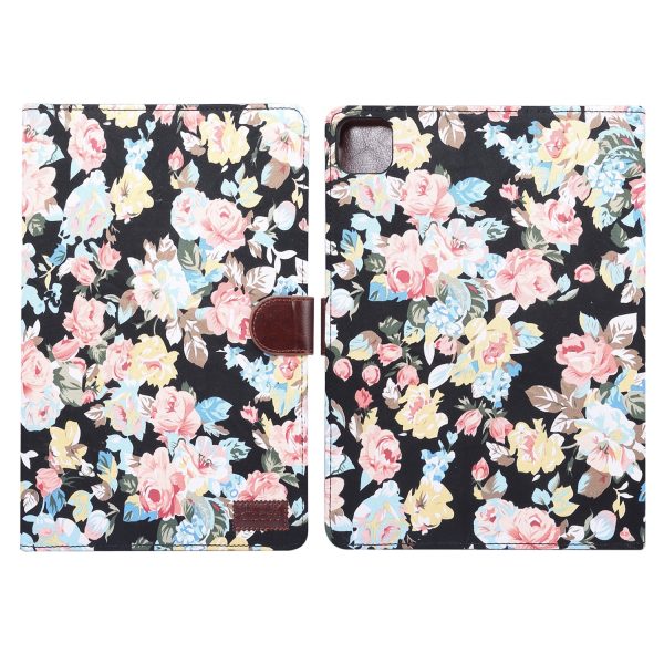 Flower Cloth Skin Wallet PU Leather Tablet Cover for iPad Air (2020) Air (2022) Fashion