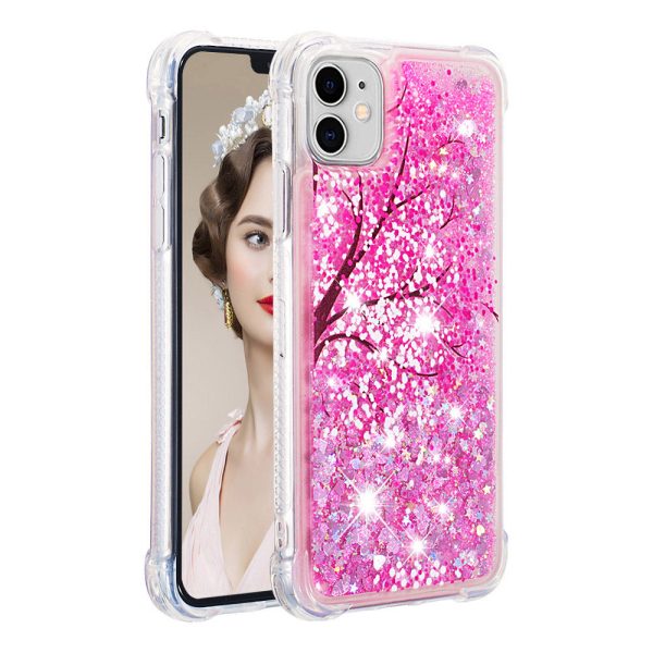 Pattern Printing Design Quicksand Moving Glitter Case Scratch-resistant Shockproof TPU Cover for iPhone 11 6.1 inch Supply