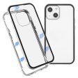 Double-Sided High-Transparent Tempered Glass + Detachable 2-in-1 Magnetic Metal Frame Phone Case for iPhone 13 mini 5.4 inch Supply