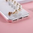 Anti-Drop Bi-color TPU Phone Case with Pearl Hand Strap for iPhone 7 4.7 inch 8 4.7 inch SE (2020) SE (2022) Discount