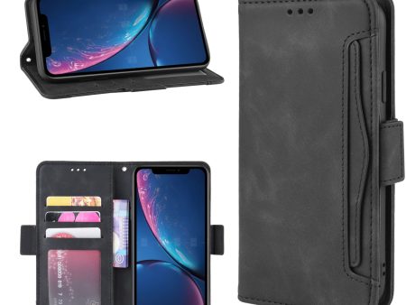 PU Leather Phone Case Covering with Card Slots Wallet Cover for iPhone XR 6.1 inch For Cheap