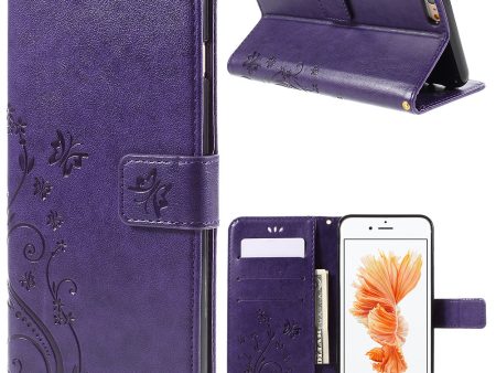 Butterfly Leather Wallet Stand Case for iPhone 6s Plus 6 Plus Online Sale