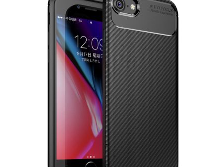 Beetle Series Carbon Fiber TPU Protection Cellphone Case for iPhone 7 8 SE (2020) SE (2022) For Cheap