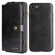 MEGSHI 020 Series Detachable 2-in-1 Scratch-resistant Magnetic Design Shockproof PU Leather and TPU Wallet Cover Shoulder Bag for iPhone SE (2022) SE (2020) 8 7 Online Hot Sale