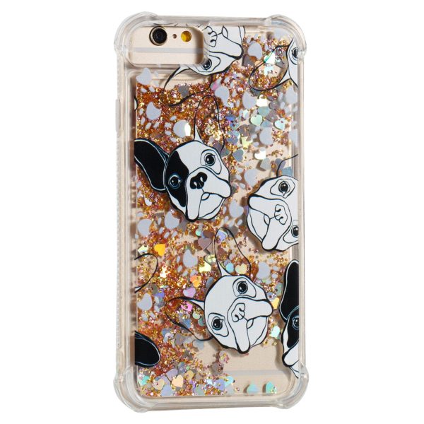 Pattern Printing Fashion Sparkling Quicksand Soft TPU Back Case for iPhone 6   6s   SE (2022) SE (2020) 8 7 Discount