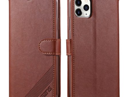 AZNS PU Leather Shockproof Wallet Stand Design Phone Case for iPhone 13 mini 5.4 inch Online Sale