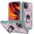 Well-Protected Camera Slider Design 3-in-1 TPU + PC + Metal Phone Cover with Card Slot for iPhone 13 mini 5.4 inch Supply