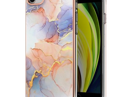 A Series 2.0mm IMD Electroplated Frame TPU Phone Back Case Cover for iPhone 7 4.7 inch 8 4.7 inch SE (2020) SE (2022) on Sale