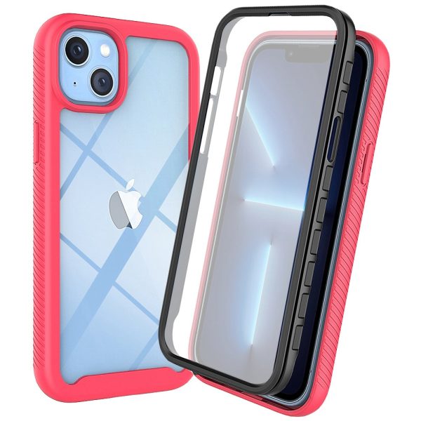 For iPhone 14 Plus 6.7 inch 3-in-1 Full Coverage Phone Case PC + TPU Protective Cover with PET Screen Protector Online now