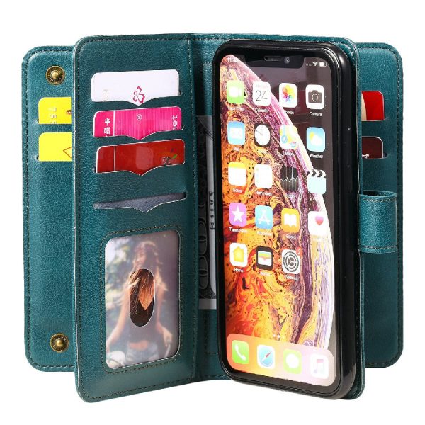 KT Multi-functional Series-1 10 Card Slots Wallet Leather Case Phone Protective Shell Cover with Stand for iPhone XR 6.1 inch Sale